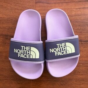 North face Youth Base Camp Slides Purple Toddler Size 10 NWOT